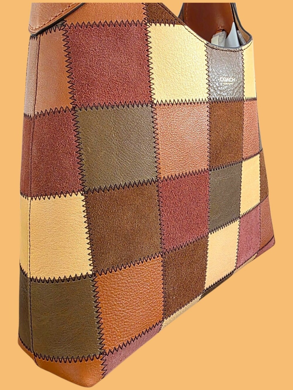 COACH Coachtopia Alter Ego Brooklyn 28 Shoulder Bag Patchwork NEW - Picture 3 of 16
